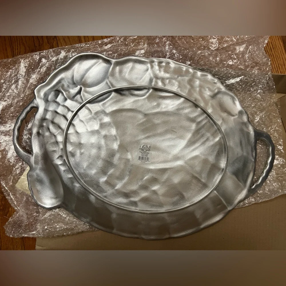 NEW Vintage LENOX Turkey Platter with Handle, 24" X 16" Tray with two Handles - Picture 6 of 7